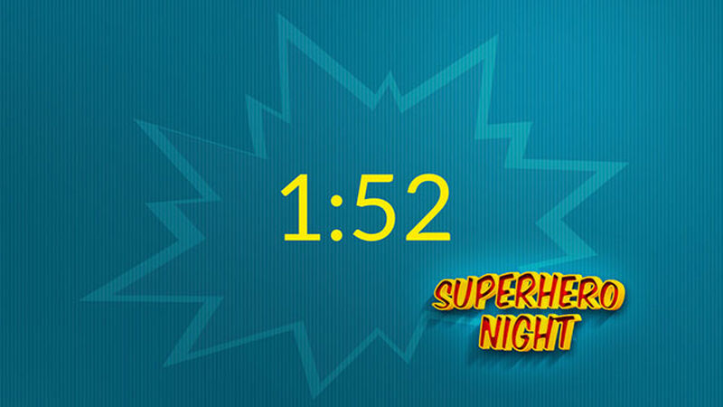 Super Hero Theme Night Graphics Package